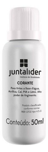 Corante Juntalider Branco 50ml Para Tinta  901000385 - Kit C