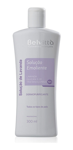 Amolecedor Comedões Cravos Emoliente Lavanda Belvitta 300ml