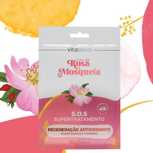 Imagem 2 de 5 de Lançamento Sache Sos Supertratamento Rosa Mosqueta 30g Vs