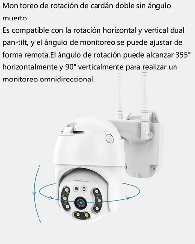 Camara De Seguridad Ip Wifi Robotizada 360° Para Exteriores