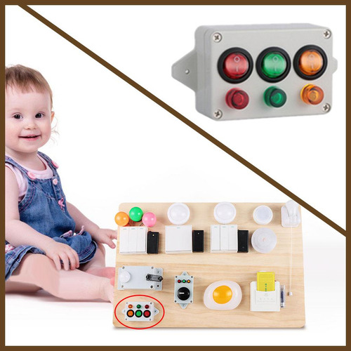 Accesorio De Tablero Ocupado, Aprendizaje Ligero Montessori