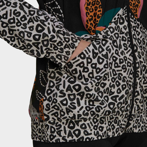 Imagen 9 de 10 de Rompevientos Liviano Farm Rio Print Relaxed adidas