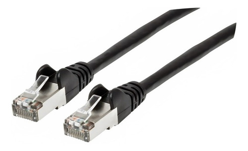 Cable De Red Intellinet 741521 Cat 6a S/ftp 90cm Negro