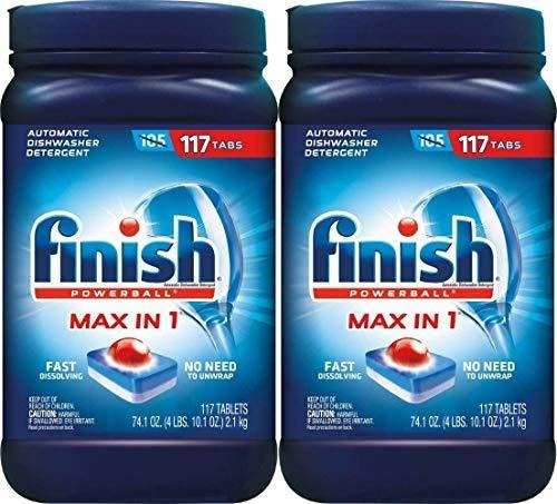 Finish Max In 1 Plus Super Charged 2x Detergente Para La