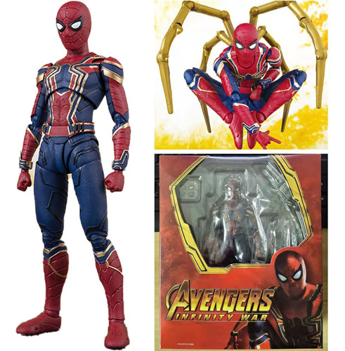 Avengers Iron Spider-man Shf Infinity War Figura Modelo 15cm