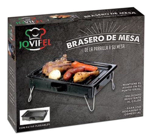 Brasero De Mesa Enlozado Profesional Parrilla Pettish Online