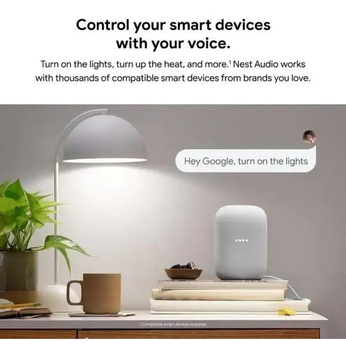 Imagen 4 de 7 de Parlante Inteligente Google Nest Audio Smart Itech Shop*