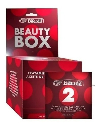 Tratamiento Capilar Biferdil 2 Argan Y Camelia 24 Un X 20 Gr