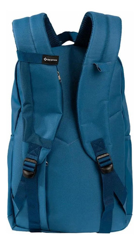 Mochila Costas 24l Hydroblock Impermeável Magic Sestini Cor Azul-escuro Desenho Do Tecido Liso