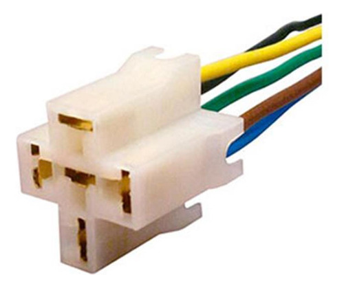 Conector Femea 5 Vias Cachimbos Bases Reles Aplica-se Termin