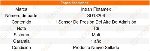 Sensor Absoluta Map Jetta A4 1.8l L4 00 A 05 Intran