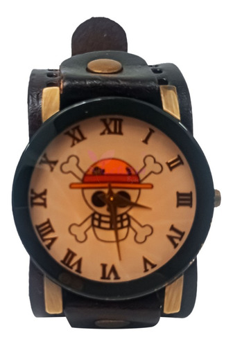 Reloj Análogo Pulsera One Piece Monkey D Luffy  De Vinipiel