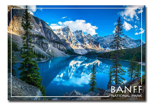 Banff National Park Moraine Lake Canadá - Imán Para Nevera (