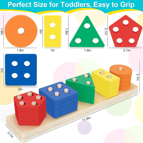 Juguetes Montessori 1-2 Años-material Didáctico Preescolar