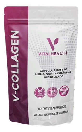 V-collagen Vitalhealth 60 Piel Uñas Cabello Huesos
