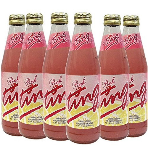 D & G Rosa Ting Soda - 10.14 Oz Botellas - 6-pack