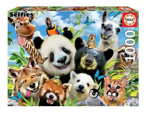 Rompecabezas Llama Drama Selfie 1000 Piezas Educa Puzzle