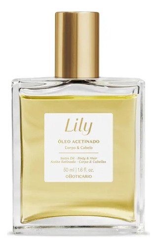 Kit Lily Shampoo + Condicionador + Óleo Corpo E Cabelo
