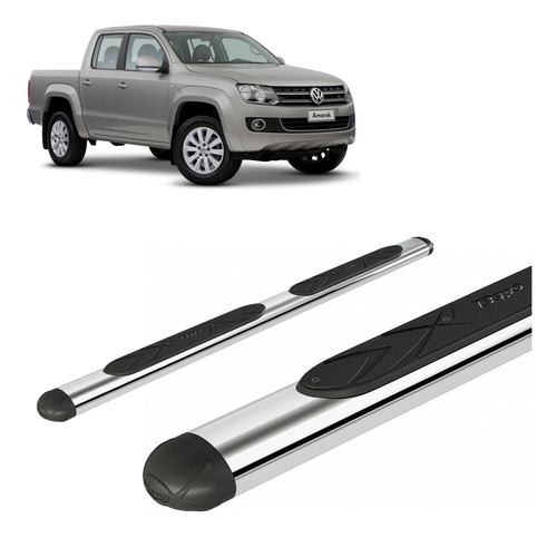 Estribos Oval Cromado Volkswagen Amarok 2010+