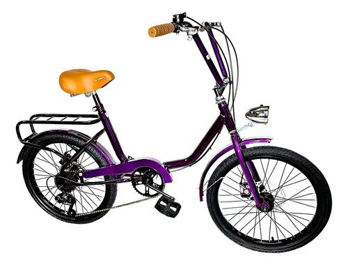 推定20年代 Dark Amber Round frame Bicicleta Retro Vintage Aro 20 Tipo Monareta Drx Bike Cor Roxa