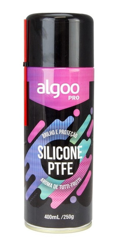 Silicone Algoo Ptfe Aroma Tutti-frutti Brilho Proteção