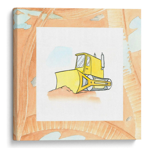 Canvas Lab Cuadro Charlies Bulldozer 70x70, Charles Swinford