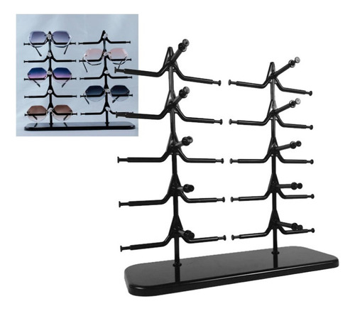 Estuche Para Anteojos Con Marco Negro En Caja Para Minorista
