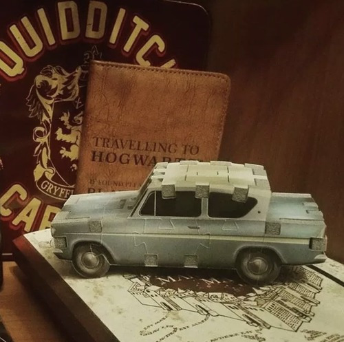 Weasley's Ford Anglia - Harry Potter - Rompecacezas 3d