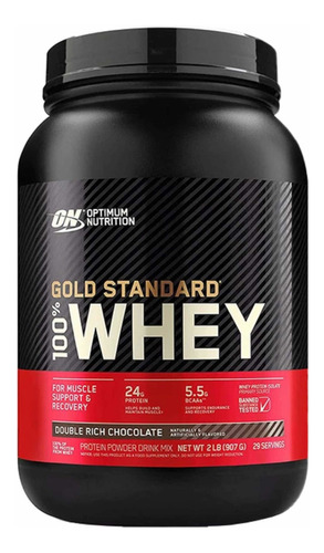 Suplemento en polvo Optimum Nutrition  Proteína Gold Standard 100% Whey proteína sabor mocha cappuccino en pote de 907g