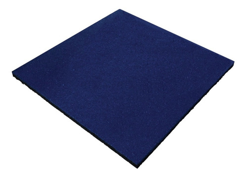 Piso De Caucho 50x50x2.5 Cm Azul