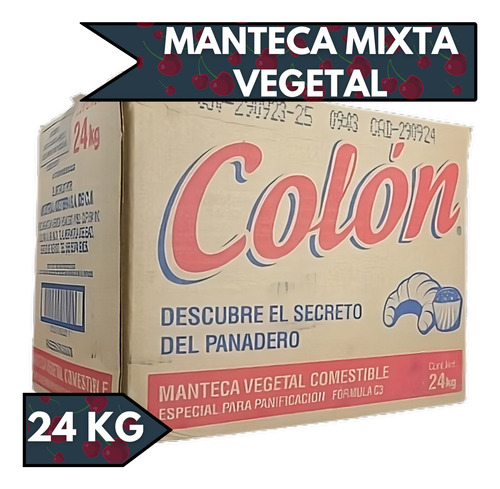 Manteca Vegetal Colón 24 Kg