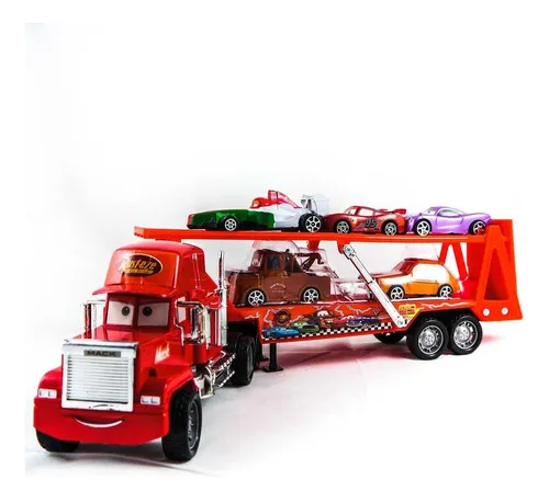 Tráiler Mack Cars Nodriza 5 Vehículos Rayo Mcqueen Mercadolibre