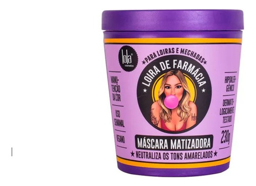 Máscara Matizadora Loira De Farmácia X230 Gr Lola