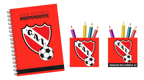 Kit Imprimible Souvenir Cumple Boca Fútbol Lapiceros A4