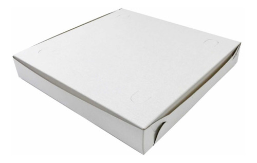 Caja Cajas De Pizza Blanca 25x25x4,5 Cm X 50 Unidades