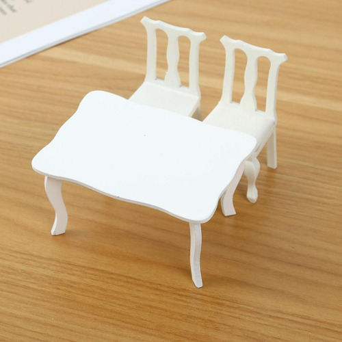 1:12 Juego De Mesa Y Silla De Casa De Muñecas, Manualidades