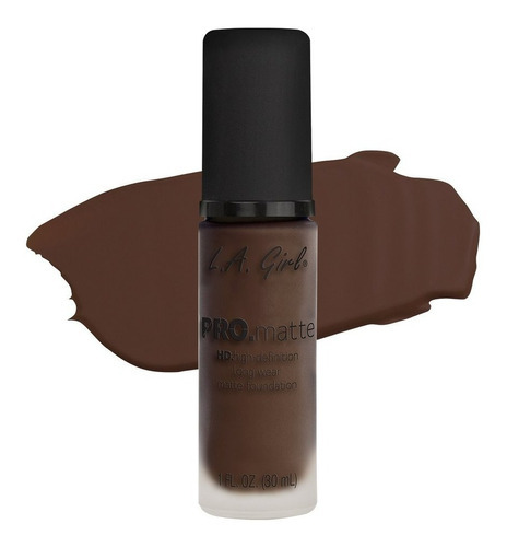 Base de maquillaje líquida L.A. Colors tono ebony - 30mL