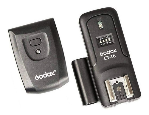 Radio Flash Godox Ct16 Canais Com Transmissor E Receptor Cor Preto