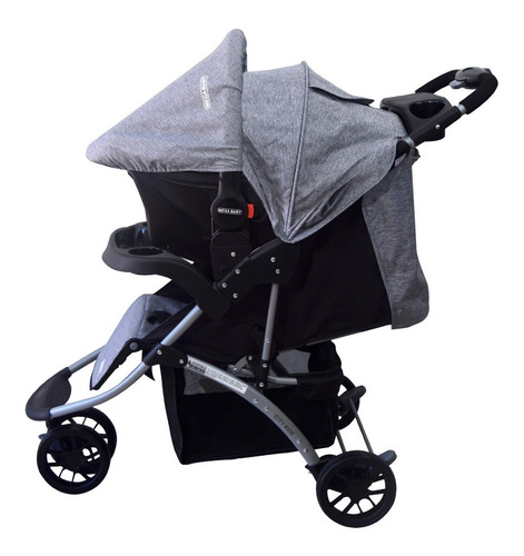 Imagen 4 de 10 de Coche Jogger Mega Baby Travel System 3 Ruedas Con Huevito
