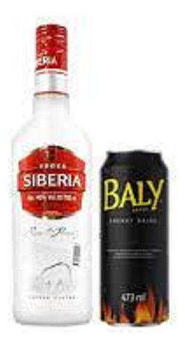 Pack Vodka Siberia 750cc + 1 Energizante Baly 473cc
