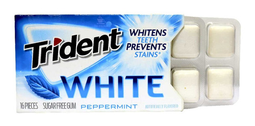 Chiclete Trident Importado White Peppermint *zero Açúcar*