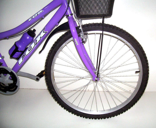 Bicicleta Dama Campera Canasta Aro 24 18v Componente Taiwan