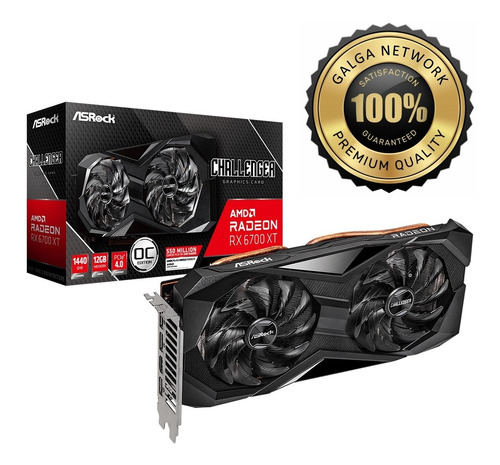 Placa De Video Asrock Challenger Radeon Rx 6700 Xt Oc 12gb