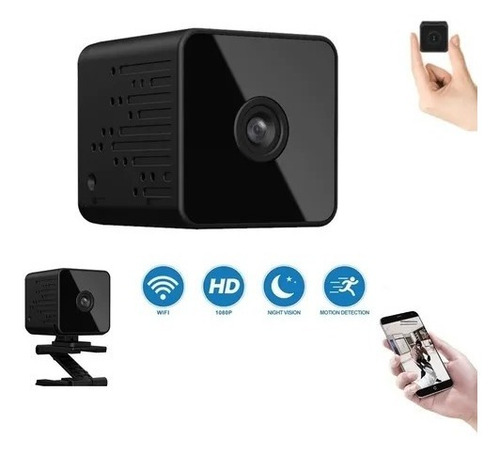 Mini Câmera Dvr Ip Wifi Inteligente Sem Fio Full Hd 1080p Ir