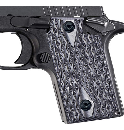 G10 Empuñaduras De Pistola Para Sig P238 Diamond Cut Textura