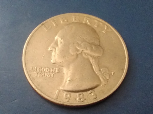 Moneda Eeuu 25 Centavos 1983 Philadelphia Money Argentina 