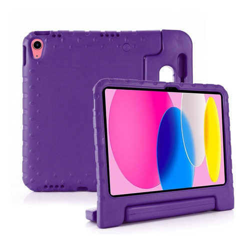 Funda Para iPad 10th 10a Gen 10.9 2022 Goma Niños Agarradera