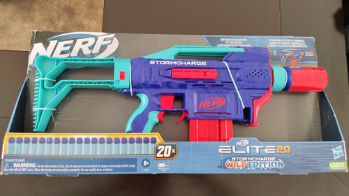 Nerf Elite 2.0 Wild Edition Stormcharge Con 20 Elite Dardos (Usado)