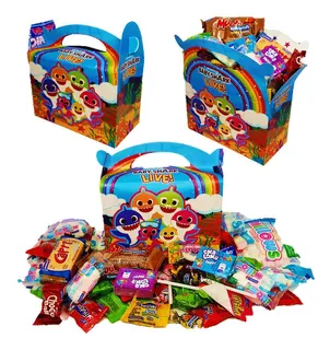 Cajita Feliz Dulces Sorpresa X12und Piñata Baby Shark