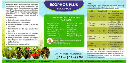 Formulamos Productos Para Plantas (enrraizador Ecophos)